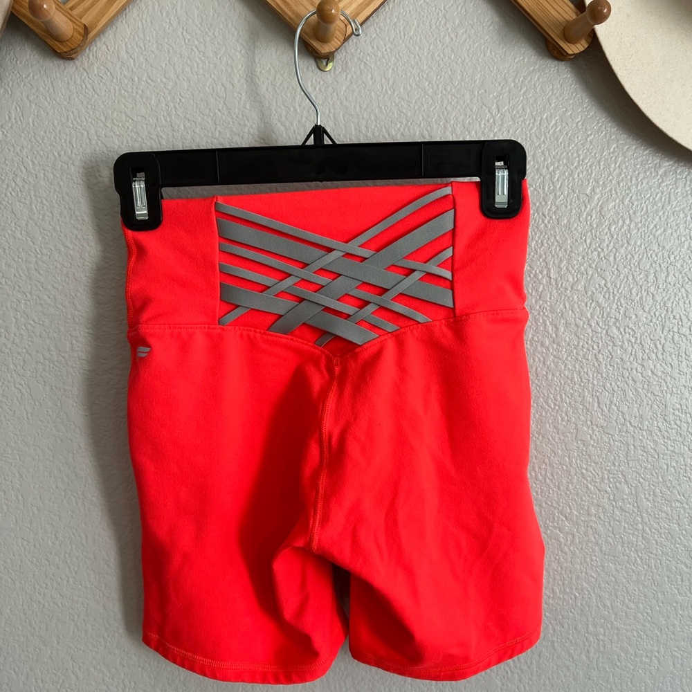 Fabletics Vibrant Red PowerHold Shorts
